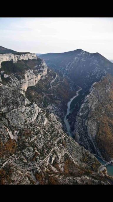 Studio Vue Sur La Roche, Au Calme Moustiers #1公寓 外观 照片